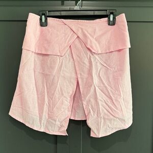 Pink Women's Strapless Top & Pant Set